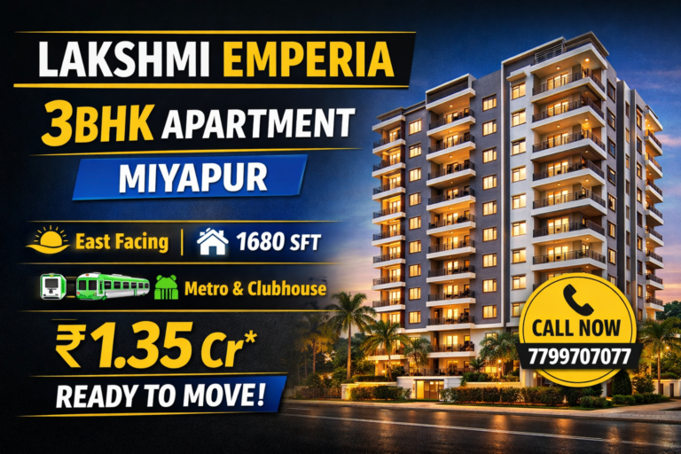 Lakshmi Emperia – Miyapur | 3BHK Flat for Sale | Ready to Move